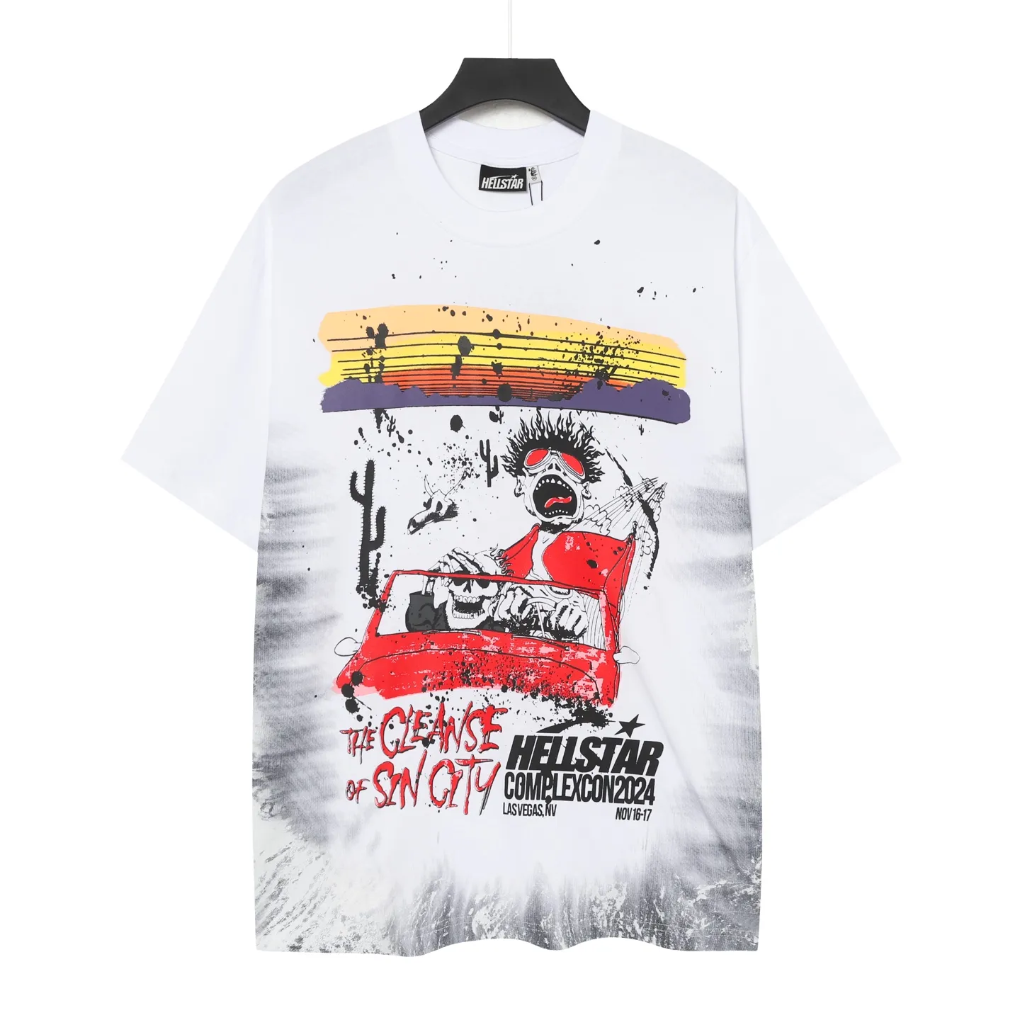 771#White I P54 In Stock Hellstar 、 T （fabric):32 240 Sizes（size）：S-M- L- X L （colour）：White 👉 👉 👉